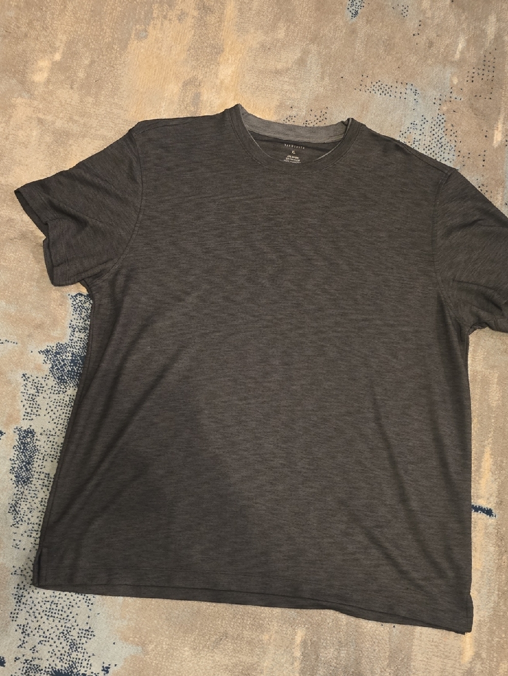 Van Heusen Men's Short Sleeve Crew T-Shirt - Charcoal Gray